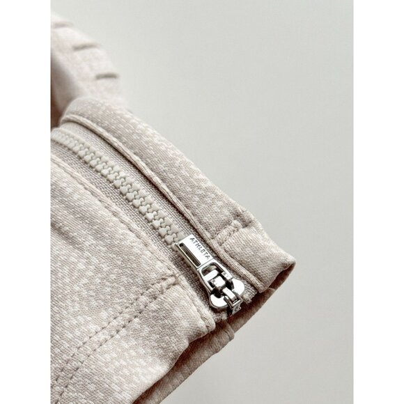 ATHLETA Delancey Textured Moto Tight Creme High Rise Ankle Leggings, Size S - Picture 11 of 16